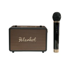 Loa karaoke Bluetooth PETERHOT A106 kèm mic thu âm cực nhạy BA309