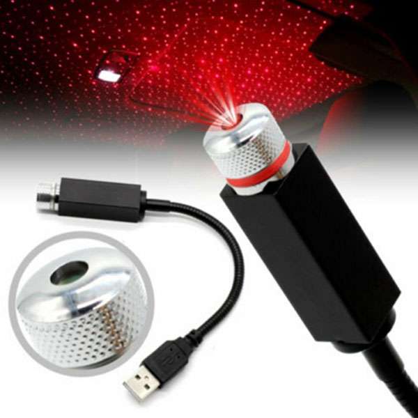 Đèn Led Chiếu Trần Xe Ô Tô, Trần Nhà Bầu Trời Sao Cắm Cổng USB P182