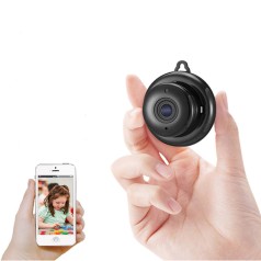 Camera mini wifi V380 Pro không dây đàm thoại 2 chiều HD 1080P cao cấp mới V127